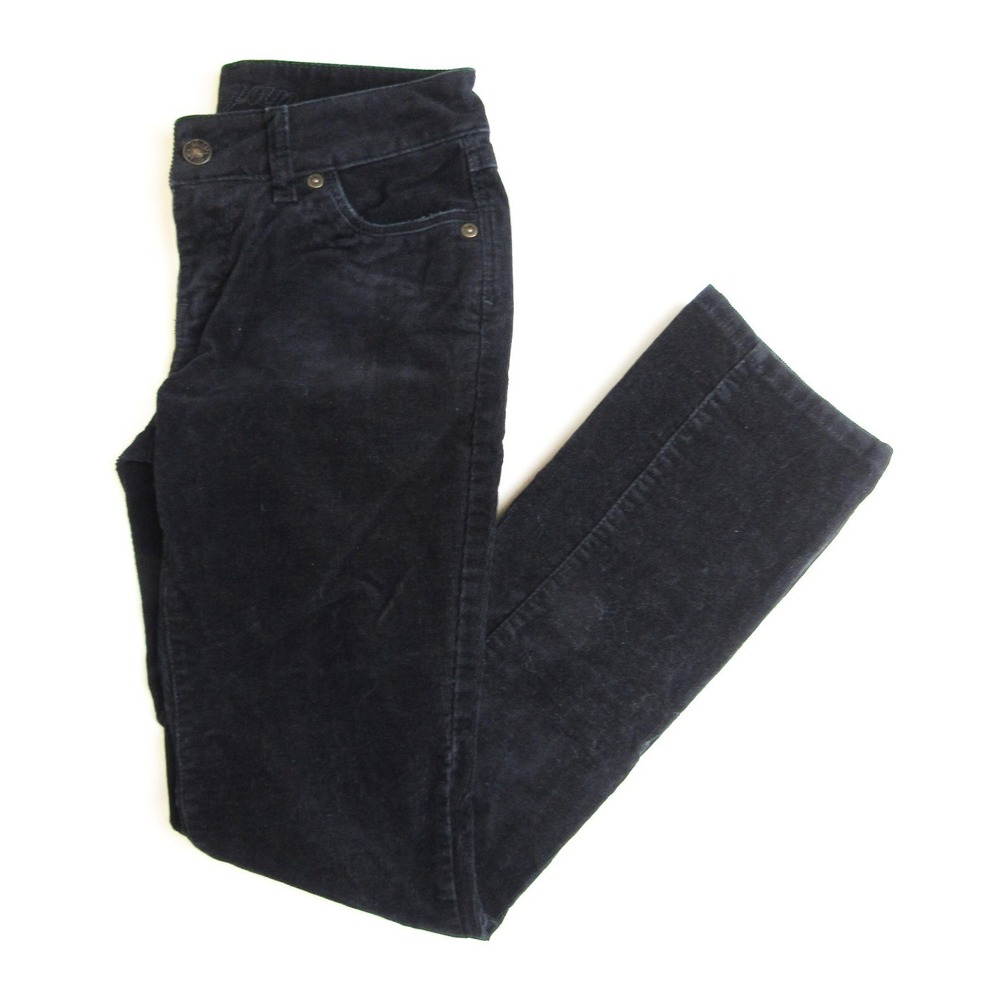 Delia's Morgan Black Corduroy Jeans Slight Boot Women's Size 1/2 S